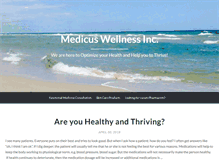 Tablet Screenshot of medicuswellness.com